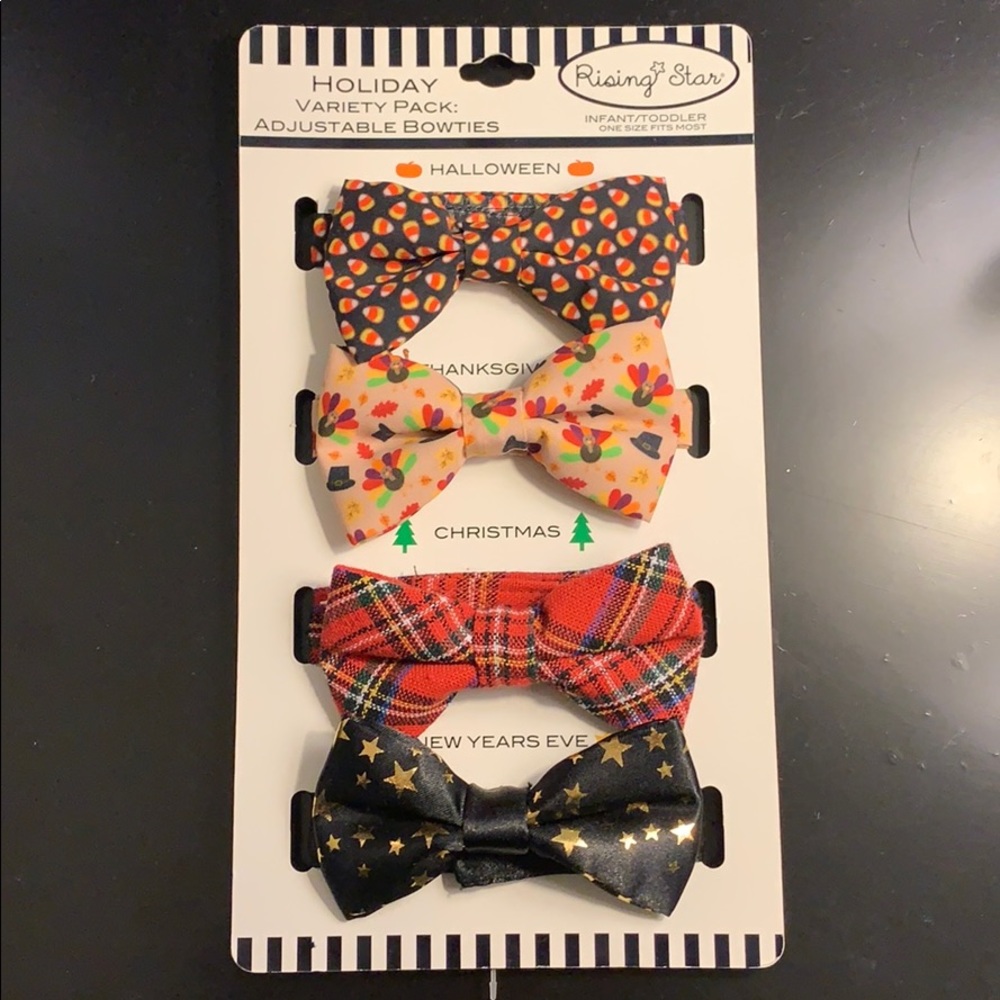 Variety Pack Adjustable Bowties - baby boy